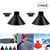 Ciao Life Ice Scraper Magic Funnel Round Windshield Ice Scrapers Magic Car ConeShaped Snow Removal Tool