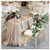 SoarDream 90x156 Inch Sequin Tablecloth Champagne Blush Sequin Table Cloths Shimmer Party Overlay Wedding Rectangle Table Decorations