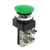 AC 250V 6A DPST Momentary Green Mushroom Head Push Button Switch