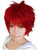 Anime Short Antialice Cosplay Heat Resistant Fiber Synthetic Halloween Wig For Men Red
