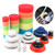 BestFire Car Buffing Pads for Drill 29pcs Car Foam Drill Polishing Pad Kit for Auto Car Polishers Sponge and Wool Polishing Pad Set with 2pcs M14 Drill Adapters for Car Polishing Sanding Waxing