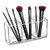 lureme Clear Makeup Brush Holder Organizer 3 Slot Acrylic Cosmetics Brushes Storage Display Holder cb000026