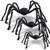 Figoal 3 Pack Giant Halloween Spider Halloween Decorations Virtual Realistic Hairy Spider Halloween Outdoor Decoration ?5FT4FT25FT?