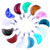 20pcs Small Moon Shape Healing Chakra Beads Crystal Quartz DIY Stone Random Color Gemstone Pendants for Necklace Earring Jewelry Making
