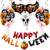 Halloween Balloons Halloween Foil Balloons Party Balloons Pumpkin Balloons for Halloween Halloween Party Decorations Halloween Decorations Outdoor Bat Decorations Latex Pumpkin Balloons