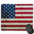 Mouse Pad with Stitched Edge Wood Rustic American Flag Mouse Mat NonSlip Rubber Base Mousepad for Laptop Computer  Pc