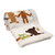 Lambs & Ivy Echo Cream/Multi Woodland Velour/Sherpa Blanket