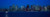 Posterazzi Panoramic view of Lower Manhattan skyline NY where World Trade Towers were located at sunset Poster Print 36 x 12