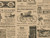 Tissue Paper for Gift Wrapping with Design (Vintage Newspaper) Black and Tan, 24 Large Sheets (20x30)