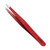 Rubis Slanted Tip Tweezer Red