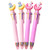 Sun Kea 4Pcs Multicolor Pens Cute Cartoon 6in1 Retractable Ballpoint Pens6 Vivid Colors in Every PenUnicorn