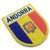 Andorra Shield Emblem Tag 100 Embroidered Patch Whit Hook