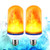 Flame Bulbs, E26 Flame Lights, 108pcs LED Flame Effect Light Bulbs,4 Modes with Upside Down Effect, Flame Light Bulbs for Halloween,Christmas, Home, Party, Bar(2 Pack)