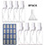 8 PACK Spray Bottles 2oz50ml Portable Clear Small Empty Bottle Mini Travel Size Spray Bottle Plastic Refillable Liquid Container Fine Mist Bottles with Funnel and Label