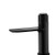 POKIM Waterfall Spout Bathroom Sink Faucet Basin Mixer Tap Matte Black Single Handle?Brass Pushbutton Sink Faucet