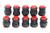 RuoFeng Push Button Switch R16503AD OFFON LED Light Selflocking Latching Push Button Switch 3A 250V Red Pack of 10pcs
