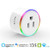 WiFi Smart Plug Socket Compatible with Amazon Alexa Google Assistant IFTTT, Mini Wireless Outlet with Remote Control and Timer Function, No Hub Required, ETL and FCC Certified