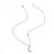Adony Boho Necklace Silver Long Moon Star Necklaces Chain Adjustable for Women and Girls