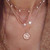 Gemily Boho Layered Necklace Gold Pearl Pendant Necklaces Chain Crystal Star Jewelry for Women and Girls