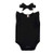 YOUNGER TREE Newborn Baby Girl Romper Bodysuits Cotton Sleeveless Solid OnePiece Romper Jumpsuit Outfits Clothes Black 1824 Months