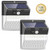 ?136 LED New Version?Solar Lights Outdoor SEZAC Solar Security Outdoor Lights 270° Wide Angle Lighting Solar Motion Sensor Lights Wireless Waterproof for Yard Garage Deck Pathway Porch 2 Pack