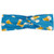 Lunarable Beer Headband Alcohol Themed Party Pattern with Continuous Drink Mugs Print Elastic and Soft Womens Bandana for Sports and Everyday Use Blue Yellow