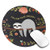 Mouse Pad Round Mousepad Customized Gaming Mousepads for Laptop and Computer Cute Baby Sloth On Tree
