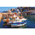 Beach Puzzles for Adults 500 Piece Jigsaw Puzzles 500 Pieces for Adults Kids Teens Jigsaw Puzzle Game Toys Gift thera Santorini Boat Harbour