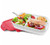 Plastic Bento Lunch Box - 4 Compartment | Pink