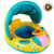 SKL Baby Infant Swimming Pool Float with Canopy SKL Inflatable Swim Seat Float Boat Suitable for Age 636 Months Babies