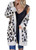 Ru Sweet Women Leopard Cardigan Long Open Front Sweaters Loose Knit Coat Draped Jumper with Pockets