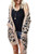 Ru Sweet Women Leopard Cardigan Long Open Front Sweaters Loose Knit Coat Draped Jumper with Pockets