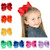 Galaxia Air 6 inch Girl Hair Bow Set Colorful Big Bows Headbands Clip Alligator Hair Clips