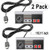 NES Classic Controller with 10FT Cable 2Pack for NES Classic Edition MiniSNES Classic 2017  Wired JoypadGamepad Console