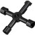 Multifunctional Marine Tools Key Universal Control Cabinet Key Torque Wrenches Cross Key Train Door Key Black