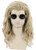 Topcosplay Mens Wigs Long Curly Ash Blonde Cosplay Halloween Costume Wig