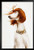 Fashion Dog Portrait Photo Black Wood Framed Art Poster 14x20