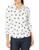 Foxcroft Womens Petite Button Up Black 6P