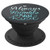 Silver Light blue Be Humble Phone grip on Dark gray PopSockets Grip and Stand for Phones and Tablets