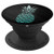 Teal And Gray Pineapple On Black Background PopSockets Grip and Stand for Phones and Tablets