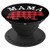 Red Buffalo Plaid Mama Bear PopSockets Grip and Stand for Phones and Tablets
