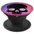 Black Skull  Pink Purple Polygon PopSockets Grip and Stand for Phones and Tablets