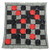 Lulu Home Giant Checkers, 3-in-1 Jumbo Checkers Rug Checkers Board Game with Super Tic Tac Toe Set