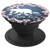 Cherry Blossoms White Mama Bear Two Cubs On Navy Blue PopSockets Grip and Stand for Phones and Tablets