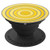 Abstract Yellow Monochromatic Circle Design PopSockets Grip and Stand for Phones and Tablets