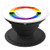 Scribble Circle Pride Flag Colors  Black Gay Pride PopSockets Grip and Stand for Phones and Tablets