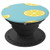 Lemon Fruit Pop Socket  Slice Lemons Pattern Print Blue PopSockets Grip and Stand for Phones and Tablets