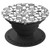 Fun Black and White Circles Pattern PopSockets Grip and Stand for Phones and Tablets