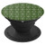 Dark Green Circle Loops Design PopSocket PopSockets Grip and Stand for Phones and Tablets