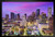 Houston Texas Downtown Buildings Sunset Skyline Photo Black Wood Framed Art Poster 20x14 inch